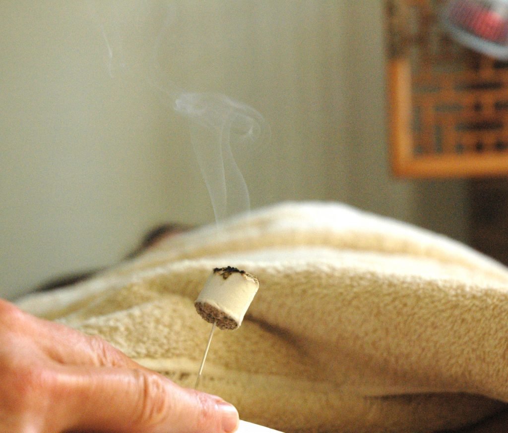 Moxa is used in clinic 